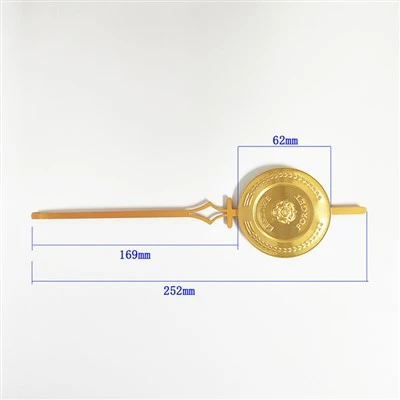 Pendulum Dekoratif Berukir Tiga Dimensi Emas